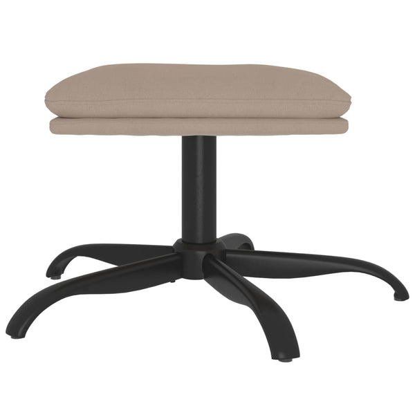 Fußhocker Hellgrau Mikrofasergewebe 60x60