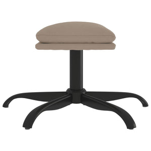 Fußhocker Hellgrau Mikrofasergewebe 60x60