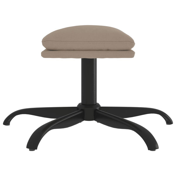 Fußhocker Hellgrau Mikrofasergewebe 60x60