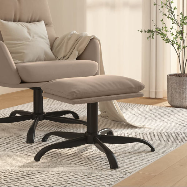 Fußhocker Hellgrau Mikrofasergewebe 60x60