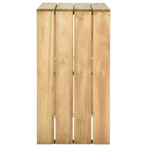 Bartisch 100x60x110 cm Imprägniertes Kiefernholz