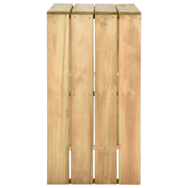 Bartisch 100x60x110 cm Imprägniertes Kiefernholz