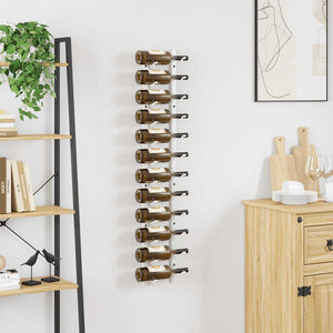 Wand Weinregal für 12 Flaschen, Weiß