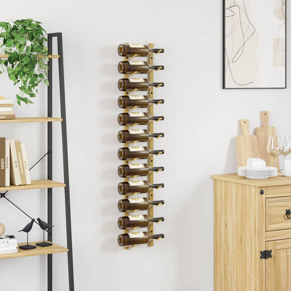 Wand-Weinregal Goldenes Eisen für 12 Flaschen