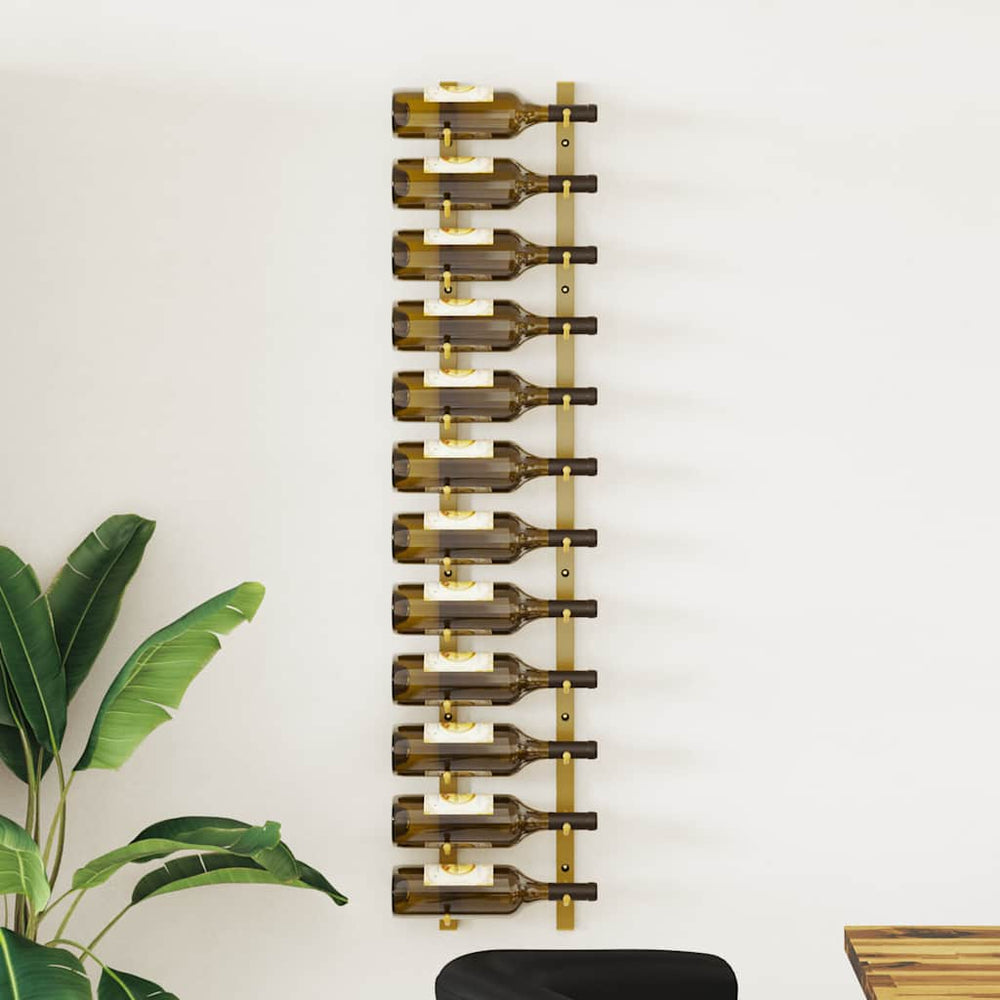 Wand-Weinregal Goldenes Eisen für 12 Flaschen