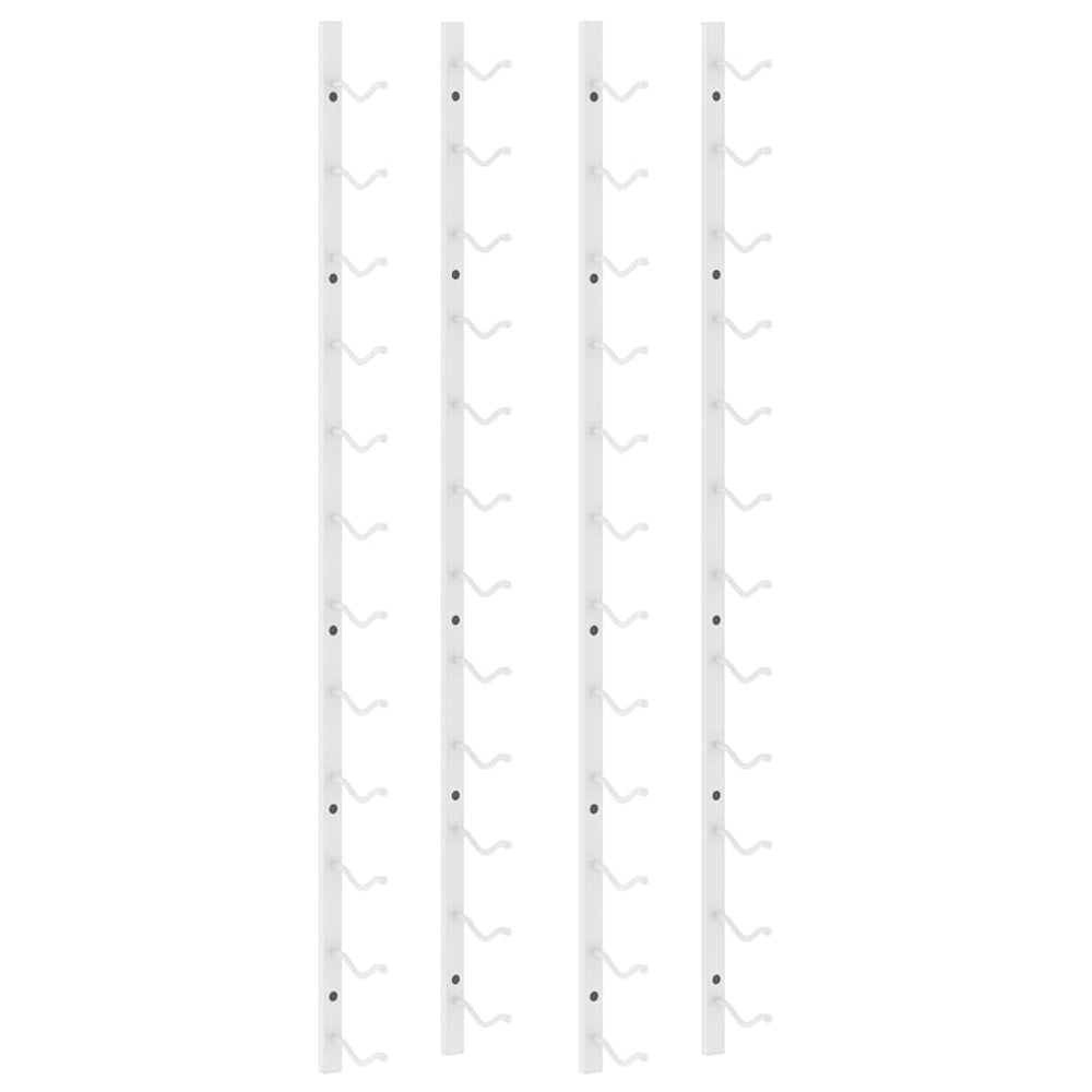 Wand Weinregal für 12 Flaschen, 2er Set, Weiß