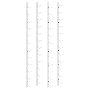 Wand Weinregal für 12 Flaschen, 2er Set, Weiß