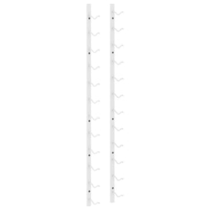 Wand Weinregal für 12 Flaschen, 2er Set, Weiß