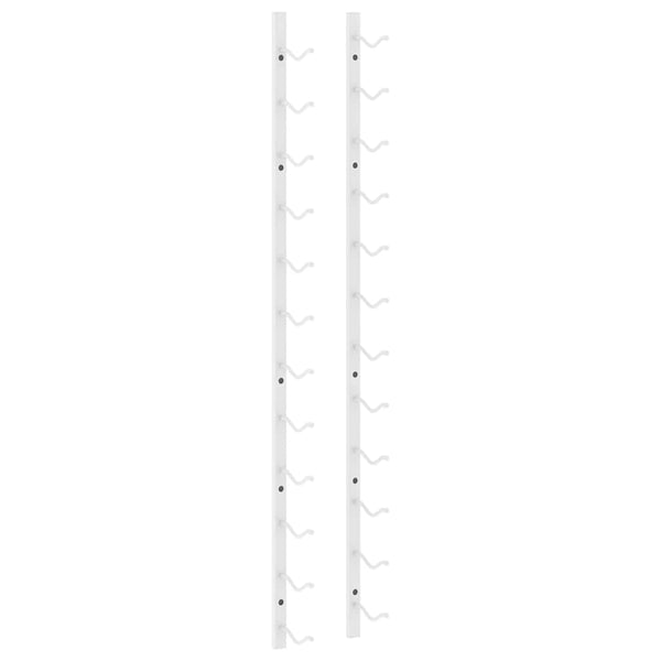 Wand Weinregal für 12 Flaschen, 2er Set, Weiß