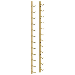 Wand Weinregal Golden für 12 Flaschen, 2er Set
