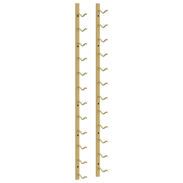 Wand Weinregal Golden für 12 Flaschen, 2er Set