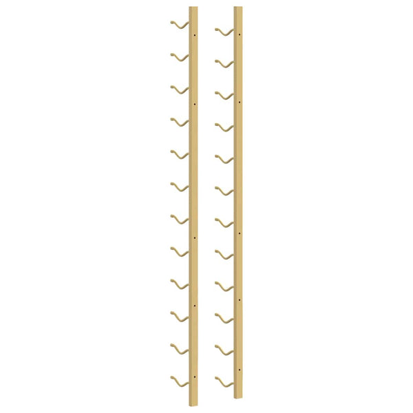 Wand Weinregal Golden für 12 Flaschen, 2er Set