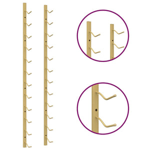 Wand Weinregal Golden für 12 Flaschen, 2er Set