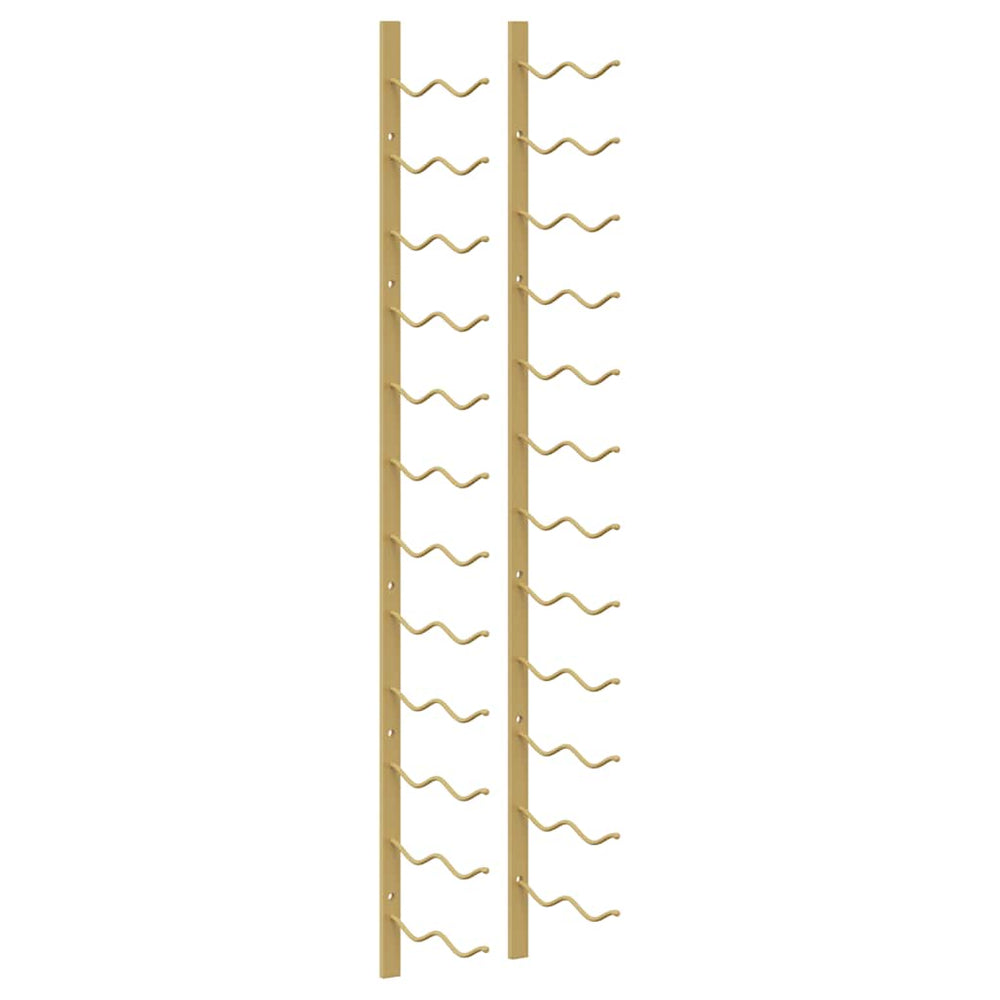 Wand-Weinregal für 24 Flaschen, Golden