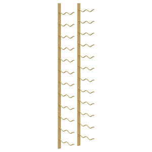 Wand-Weinregal für 24 Flaschen, Golden
