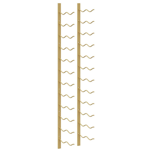 Wand-Weinregal für 24 Flaschen, Golden