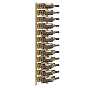 Wand-Weinregal für 24 Flaschen, Golden