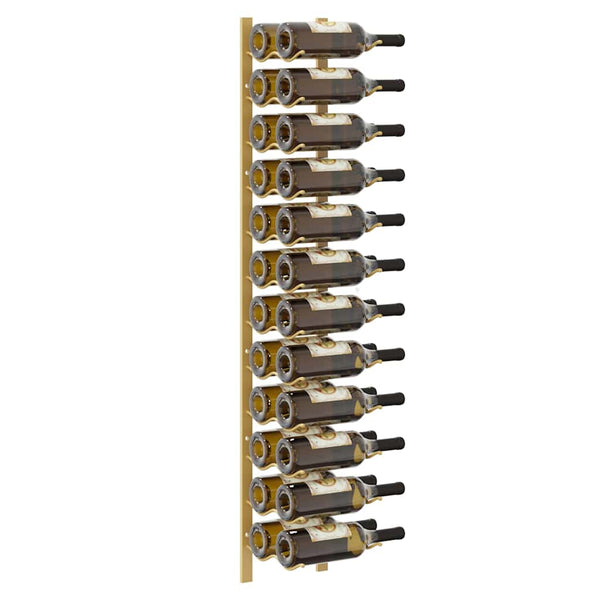 Wand-Weinregal für 24 Flaschen, Golden
