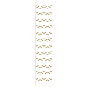 Wand-Weinregal für 24 Flaschen, Golden