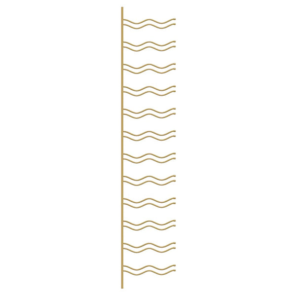 Wand-Weinregal für 24 Flaschen, Golden
