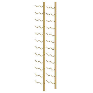 Wand-Weinregal für 24 Flaschen, Golden