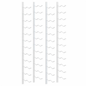 Wand Weinregal für 24 Flaschen, 2er Set, Weiß