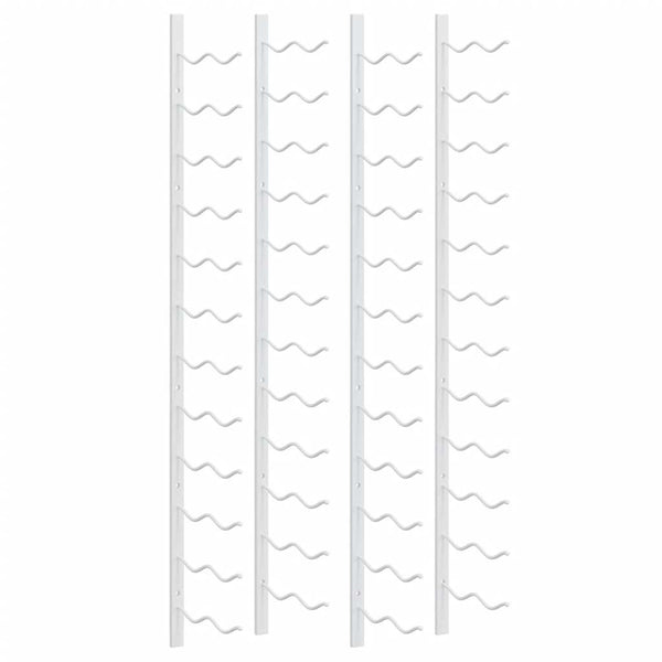 Wand Weinregal für 24 Flaschen, 2er Set, Weiß