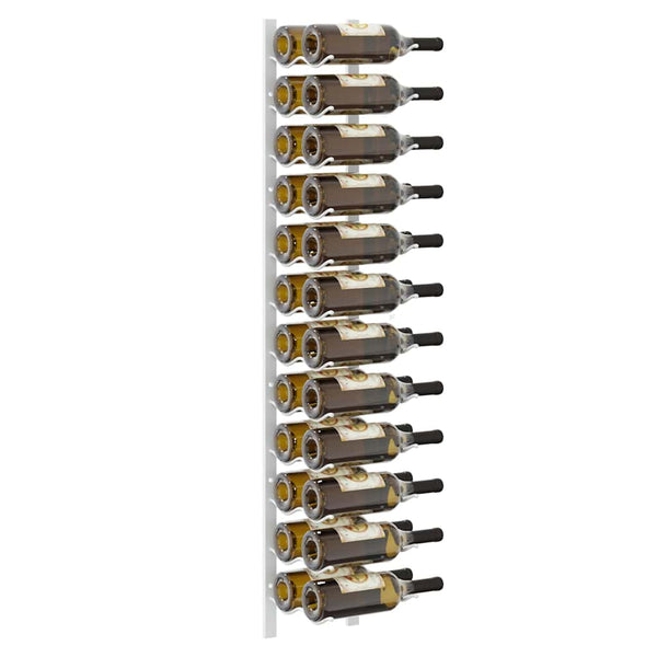 Wand Weinregal für 24 Flaschen, 2er Set, Weiß