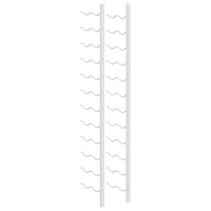 Wand Weinregal für 24 Flaschen, 2er Set, Weiß