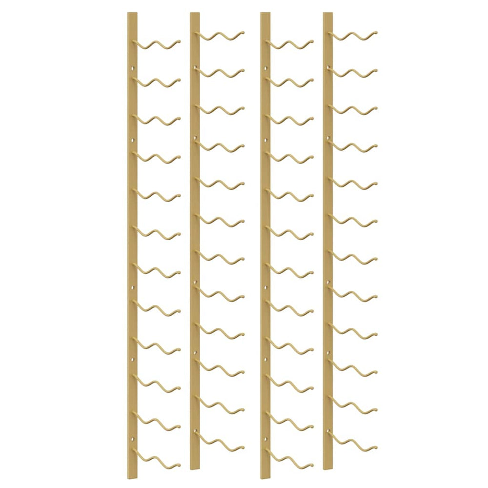 Wand-Weinregal für 24 Flaschen, Golden