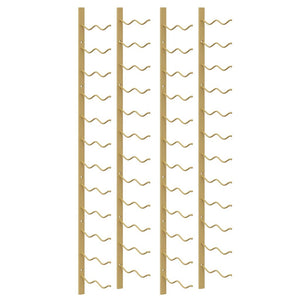 Wand-Weinregal für 24 Flaschen, Golden
