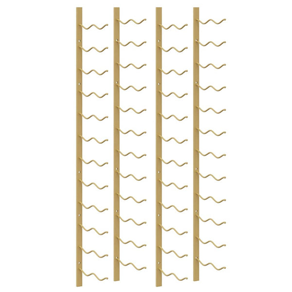 Wand-Weinregal für 24 Flaschen, Golden