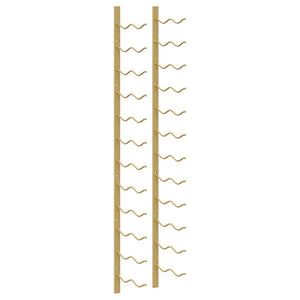 Wand-Weinregal für 24 Flaschen, Golden