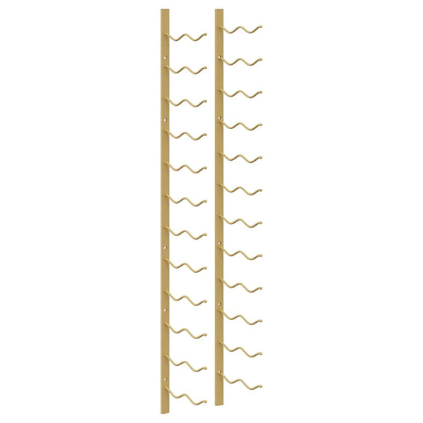 Wand-Weinregal für 24 Flaschen, Golden
