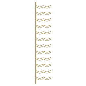 Wand-Weinregal für 24 Flaschen, Golden