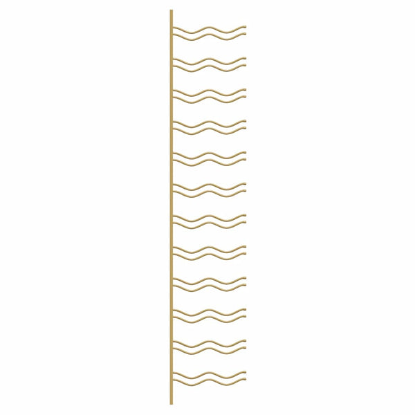 Wand-Weinregal für 24 Flaschen, Golden