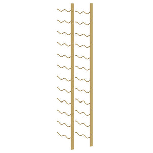 Wand-Weinregal für 24 Flaschen, Golden
