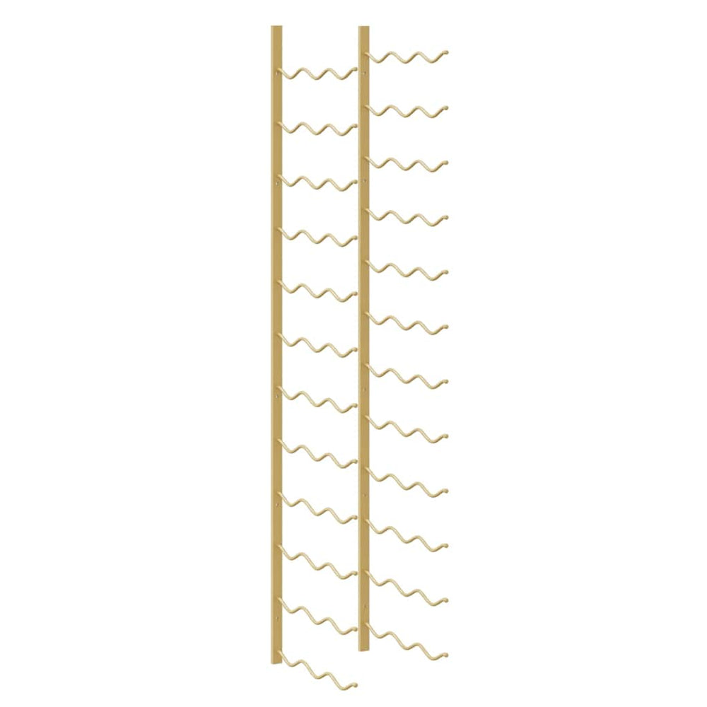 Wand Weinregal für 36 Flaschen, Golden
