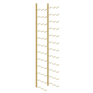 Wand Weinregal für 36 Flaschen, Golden
