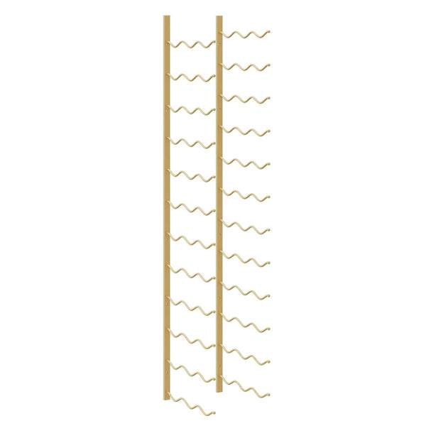 Wand Weinregal für 36 Flaschen, Golden