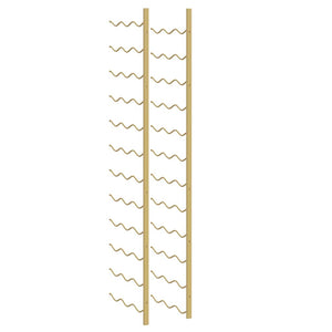Wand Weinregal für 36 Flaschen, Golden