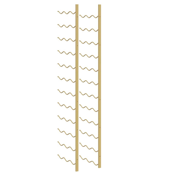 Wand Weinregal für 36 Flaschen, Golden