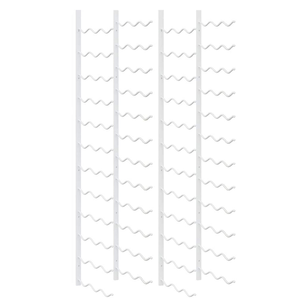 Wand Weinregal für 36 Flaschen, 2er Set, Weiß