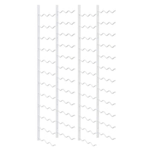 Wand Weinregal für 36 Flaschen, 2er Set, Weiß