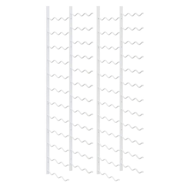 Wand Weinregal für 36 Flaschen, 2er Set, Weiß