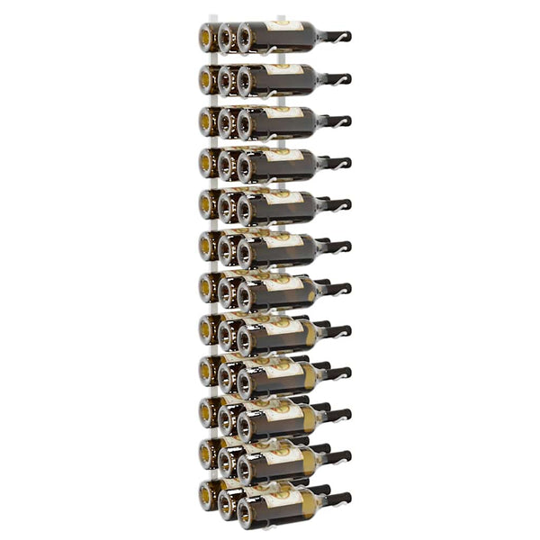 Wand Weinregal für 36 Flaschen, 2er Set, Weiß
