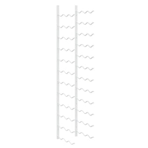 Wand Weinregal für 36 Flaschen, 2er Set, Weiß