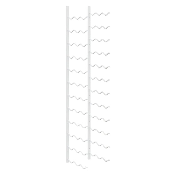 Wand Weinregal für 36 Flaschen, 2er Set, Weiß