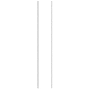 Wand Weinregal für 36 Flaschen, 2er Set, Weiß