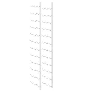 Wand Weinregal für 36 Flaschen, 2er Set, Weiß